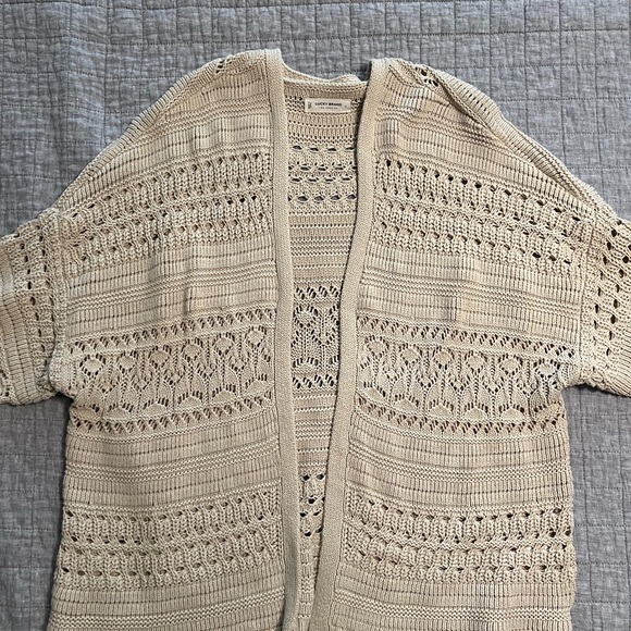 LUCKY BRAND CROCHET CARDIGAN, SIZE L - Picture 4 of 8